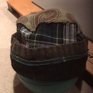 Reverse Plaid and Patchwork Bucket Hat